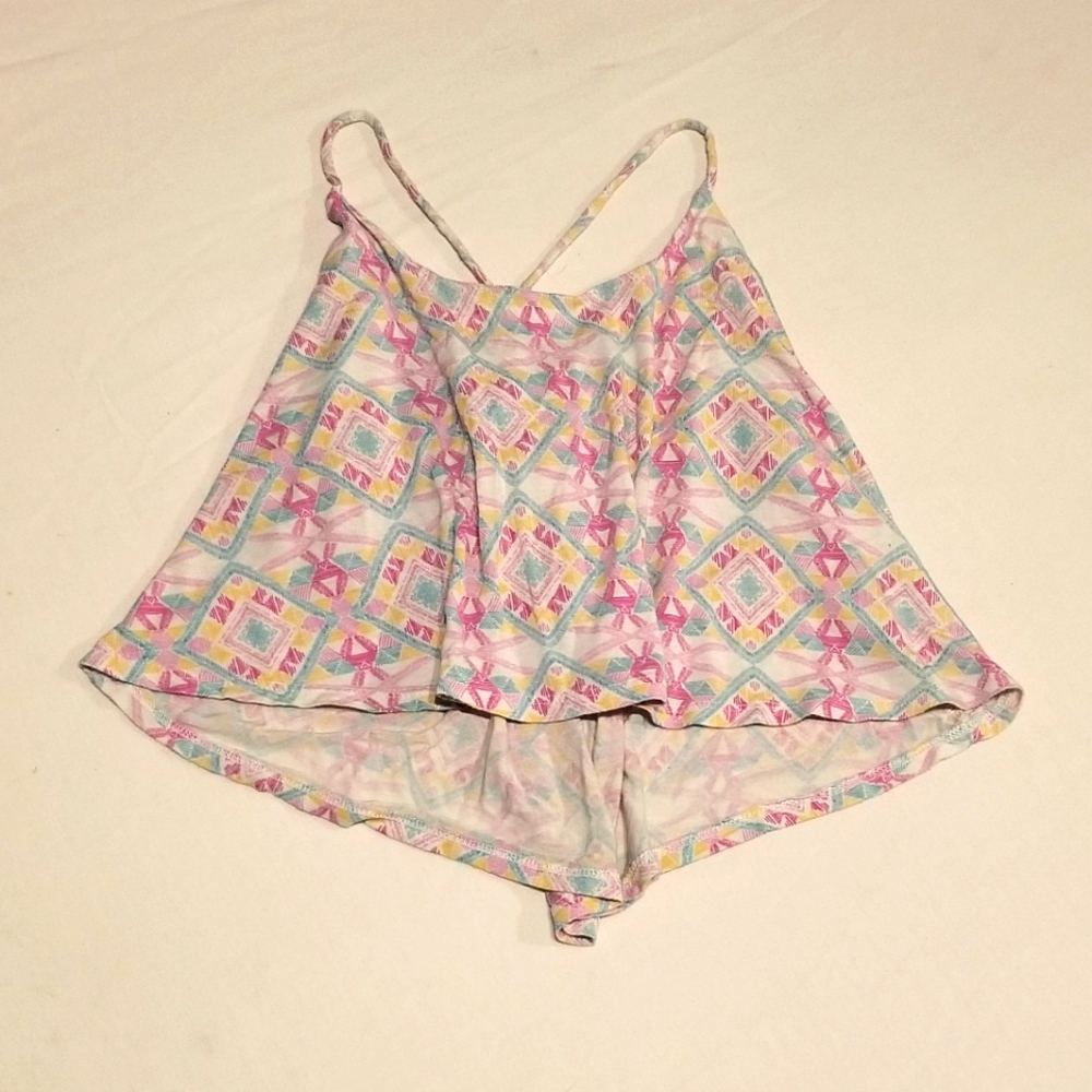 Geometric Print crop top